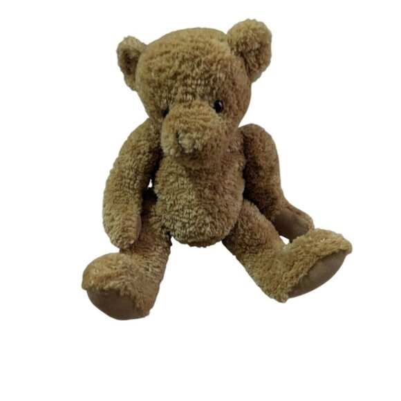 Vintage golden Brown Plush Teddy Bear Stuffed Toy 17" softcuddly scruffy